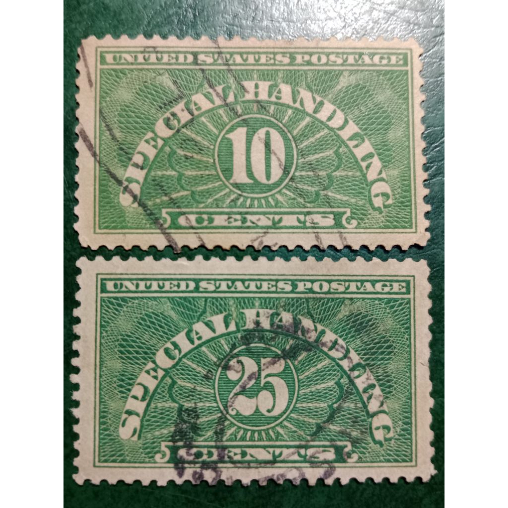 

Prangko USA 2 Pcs Special Handling Tahun 1925-1929 USED