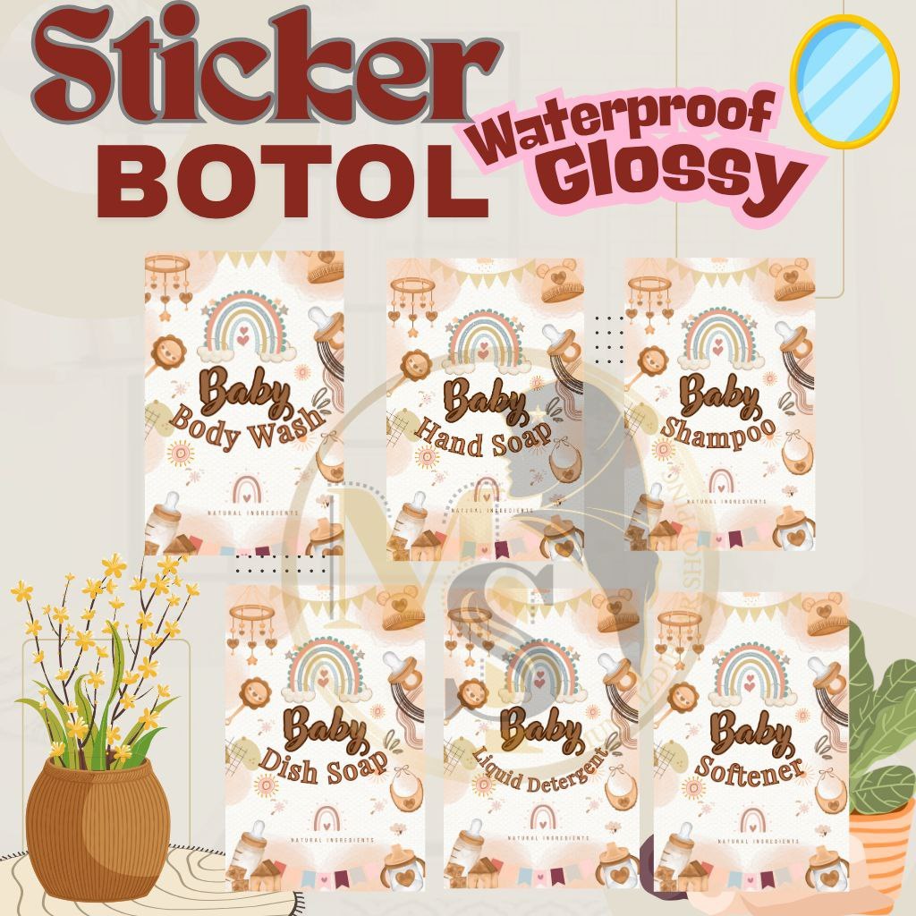 

Stiker Label Botol Sabun Cair Best Seller Free Label Waterproof . READY!