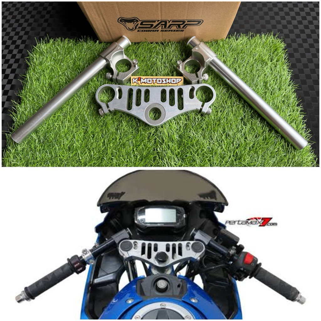 Triple Clamp SARP Segitiga Atas Suzuki GSX R 150 Handle Bar Upper Original SARP SGP SGA