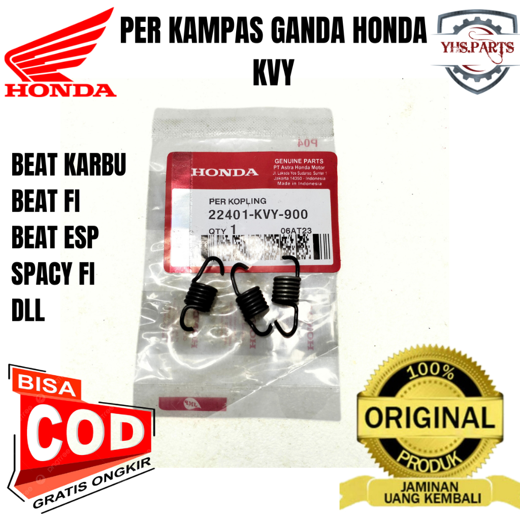 ASLI ORIGINAL PER KAMPAS GANDA HONDA AHM KVY BEAT KARBU FI ESP SPACY FI DLL
