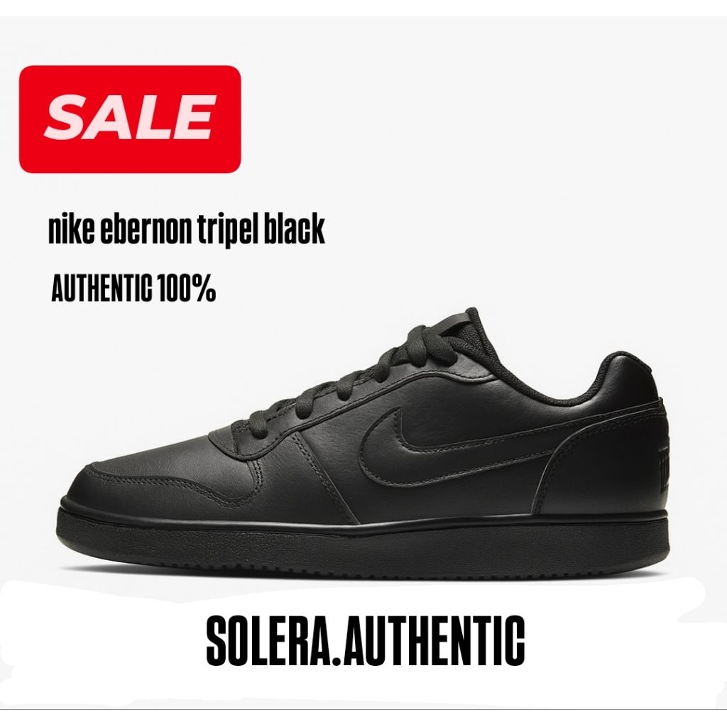 (SALE) Nike Sepatu Pria Ebernon Low - Hitam [AQ1775-003]