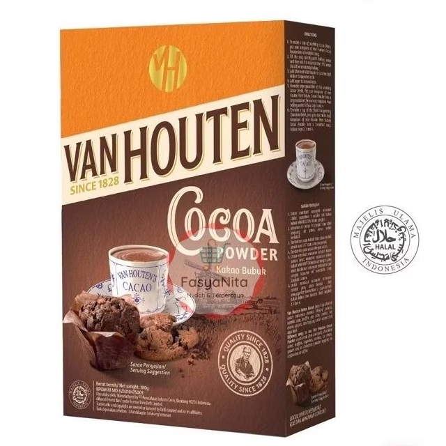 

VAN HOUTEN COCOA POWDER 40g 80G 165g - Coklat Bubuk Cacao