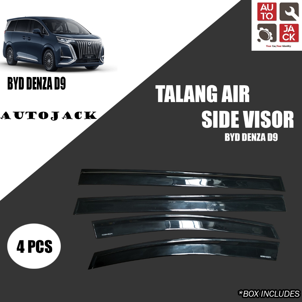 TALANG AIR  DENZA D9 SLIM / SIDE VISOR BYD DENZA D9 SLIM / ACCESSORIES BYD DENZA D9