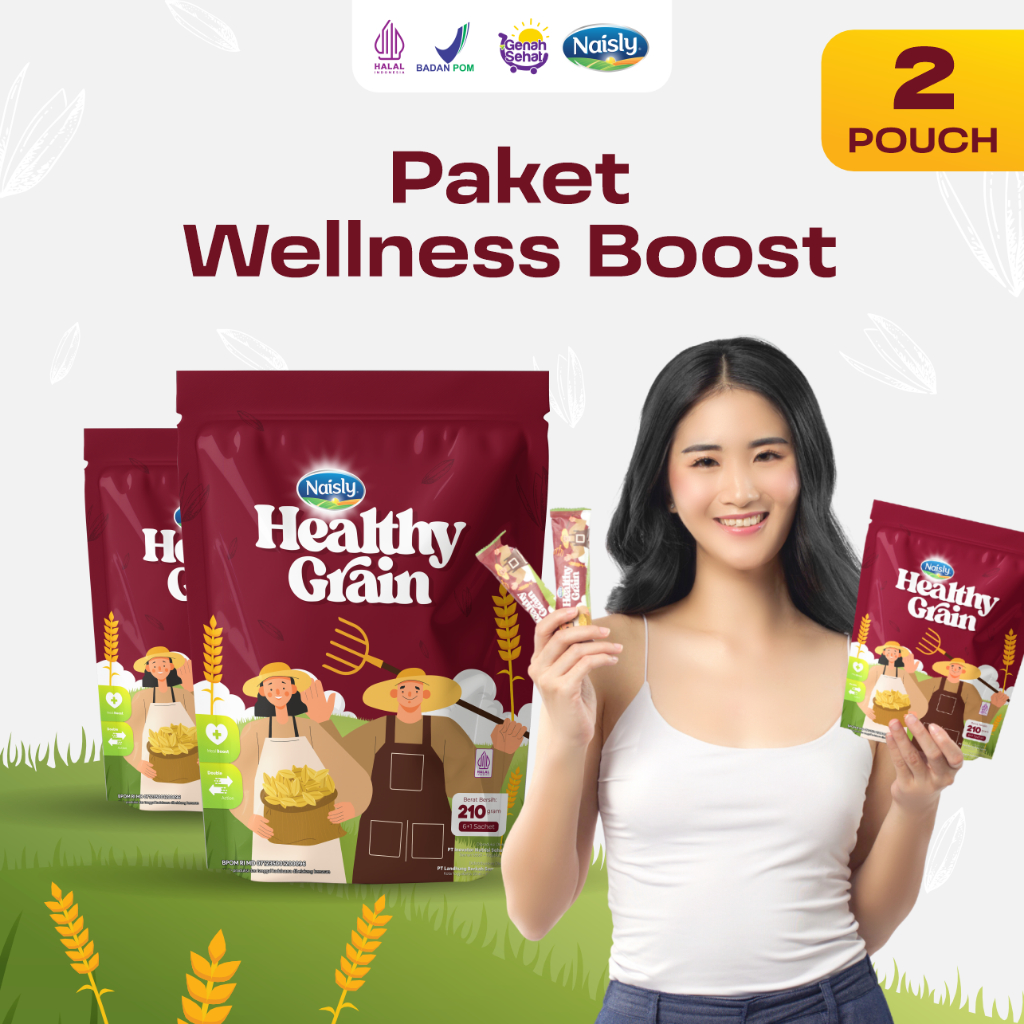 

HealthyGrain Minuman Multigrain Membantu Menstabilkan Tekanan Darah & Menurunkan Hipertensi 2 Pouch