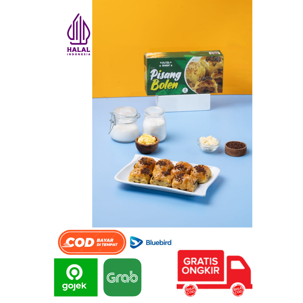 

BELI 2 free 1 hadiah manis LUAR KOTA COD bolen lembang / bolen pisang / pisang bolen isi 10 / oleh oleh lembang