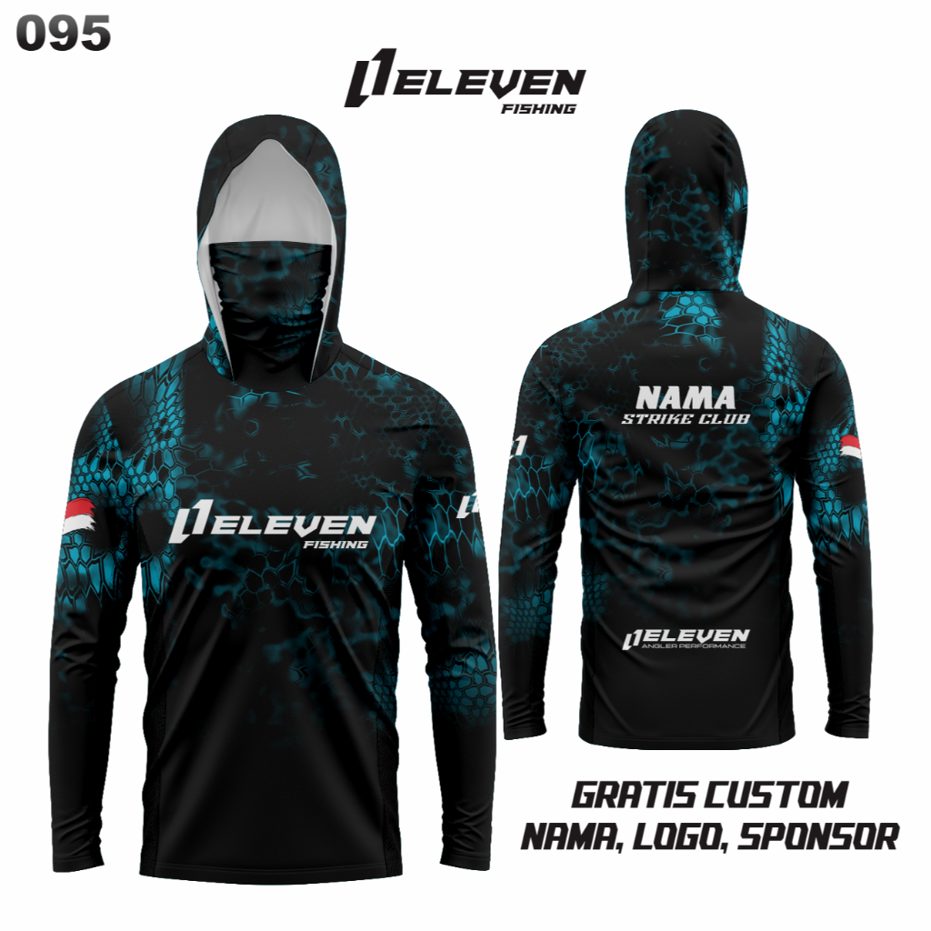 Jersey Mancing Full Printing dengan Custom Nama dan Nomor Punggung Bahan Dryfit Milano