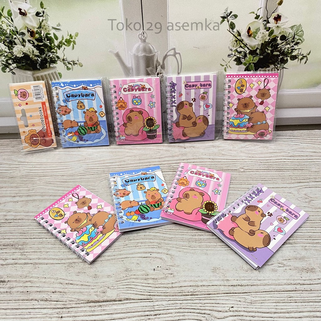 

BUKU BINDER SPIRAL A7 CAPYBARA 1 RENCENG ISI 4 PCS BK-1950 PERLENGKAPAN SEKOLAH TERMURAH