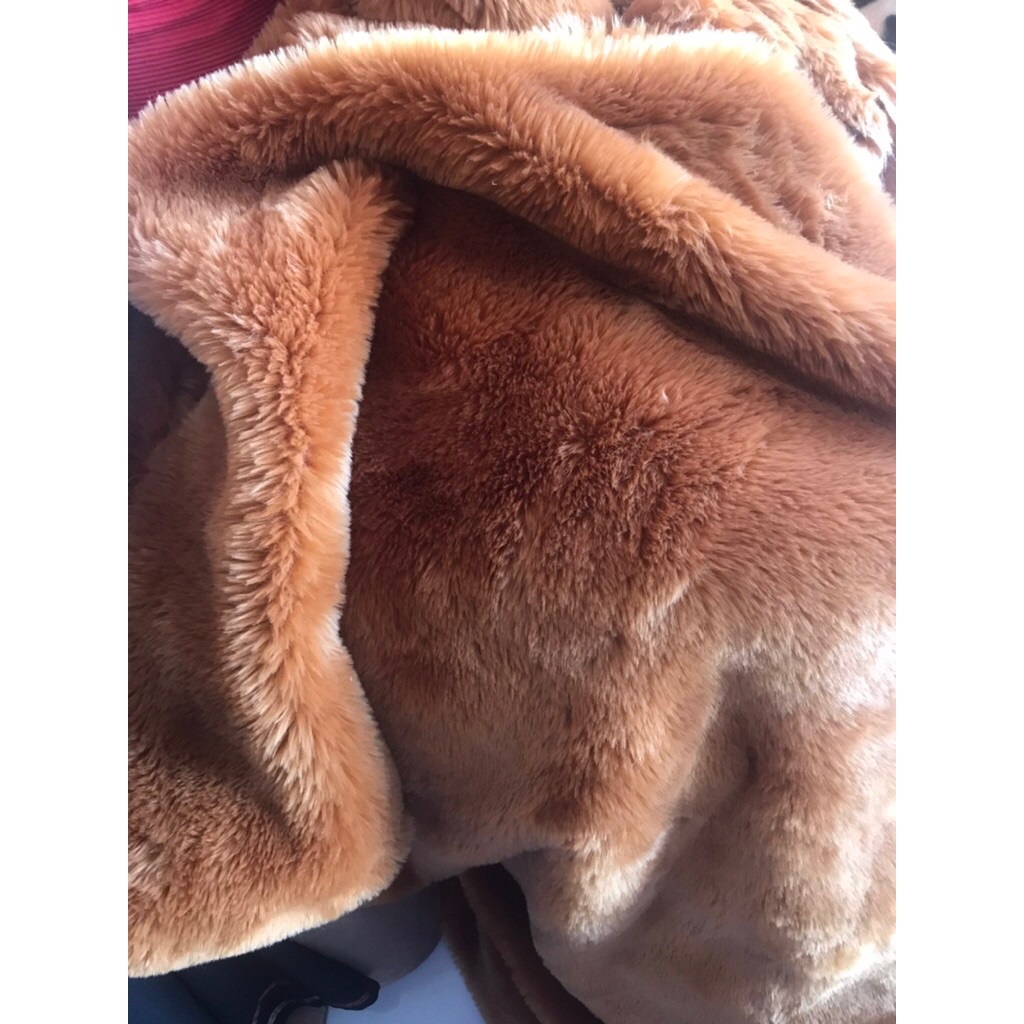 kain bulu boneka tebal premium