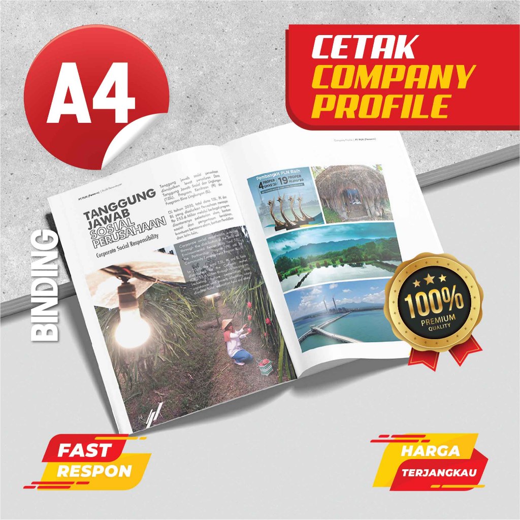 

A4 Binding - Jasa Cetak Company Profile Profesional