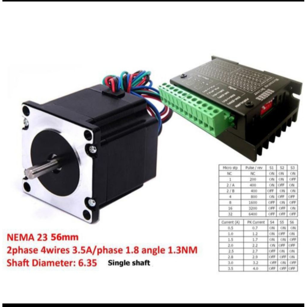 CNC kit nema 23 1,3NM 1.8deg 2 phase 4 wire