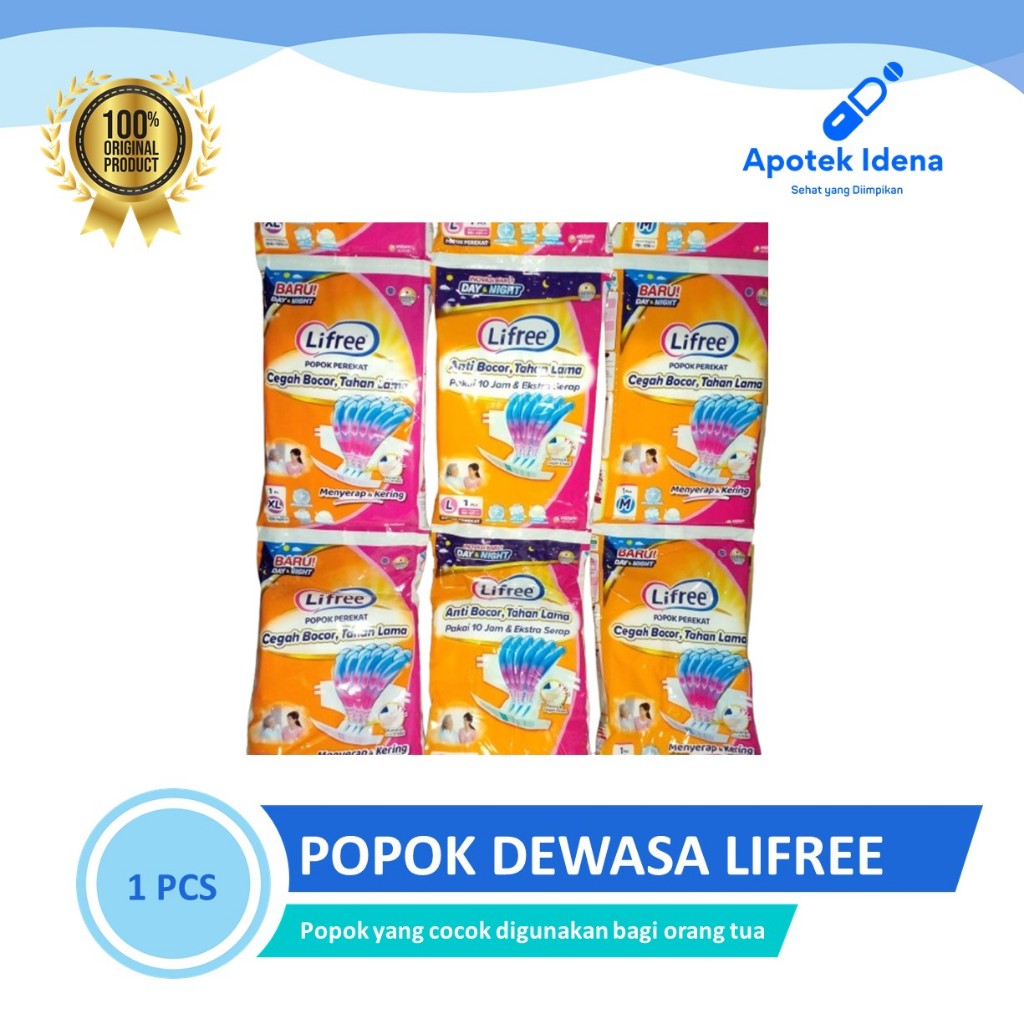 LIFREE POPOK PEREKAT DEWASA SATUAN UKURAN XL DAN M PEREKAT RENCENG