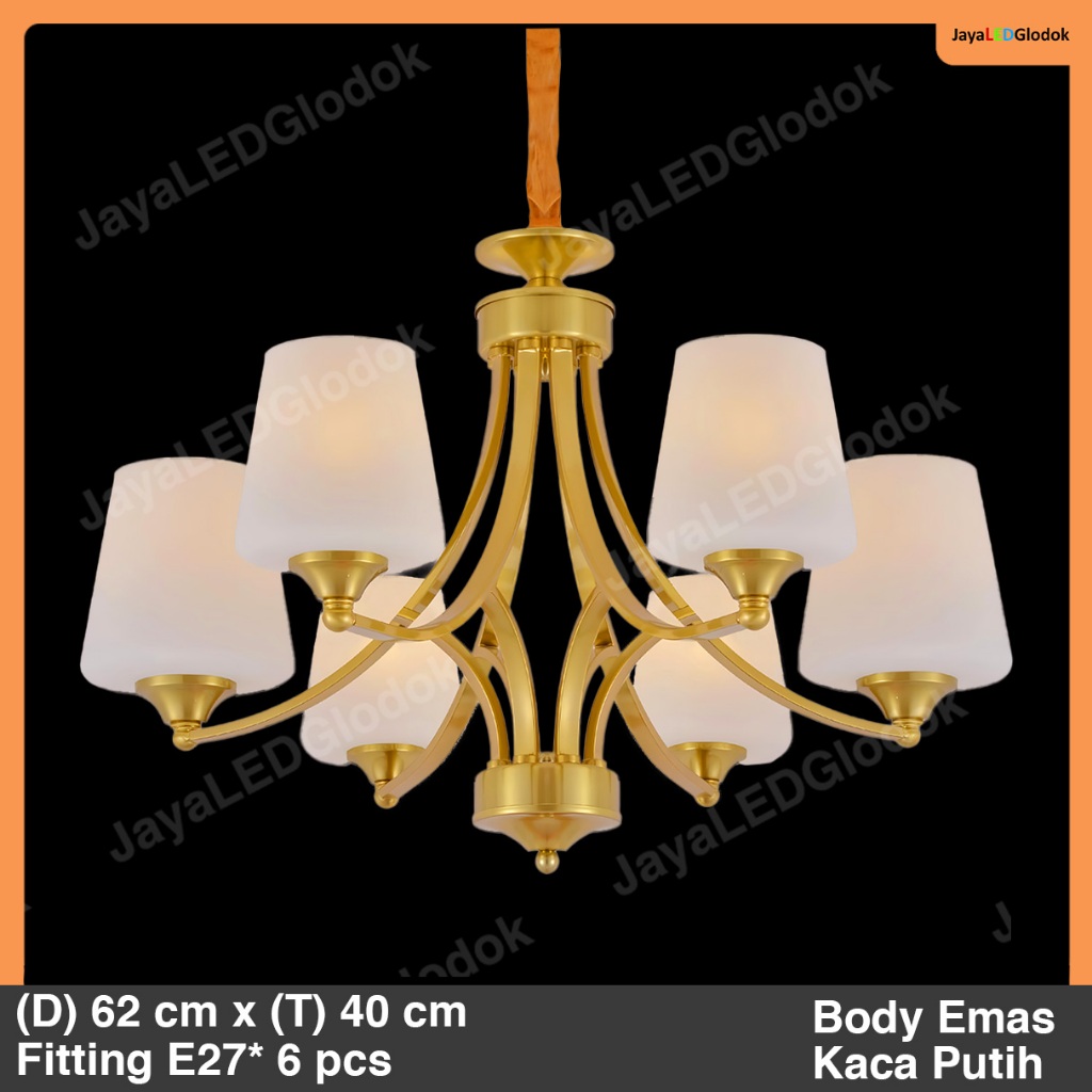 Lampu Gantung Minimalis Ruang Tamu Klasik Modern Antik 60 cm