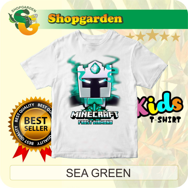 Kaos Anak  MINECRAFT FROST DIAMOND FACE Kaos Anak Laki-Laki Dan Perempuan|SHOPGARDEN