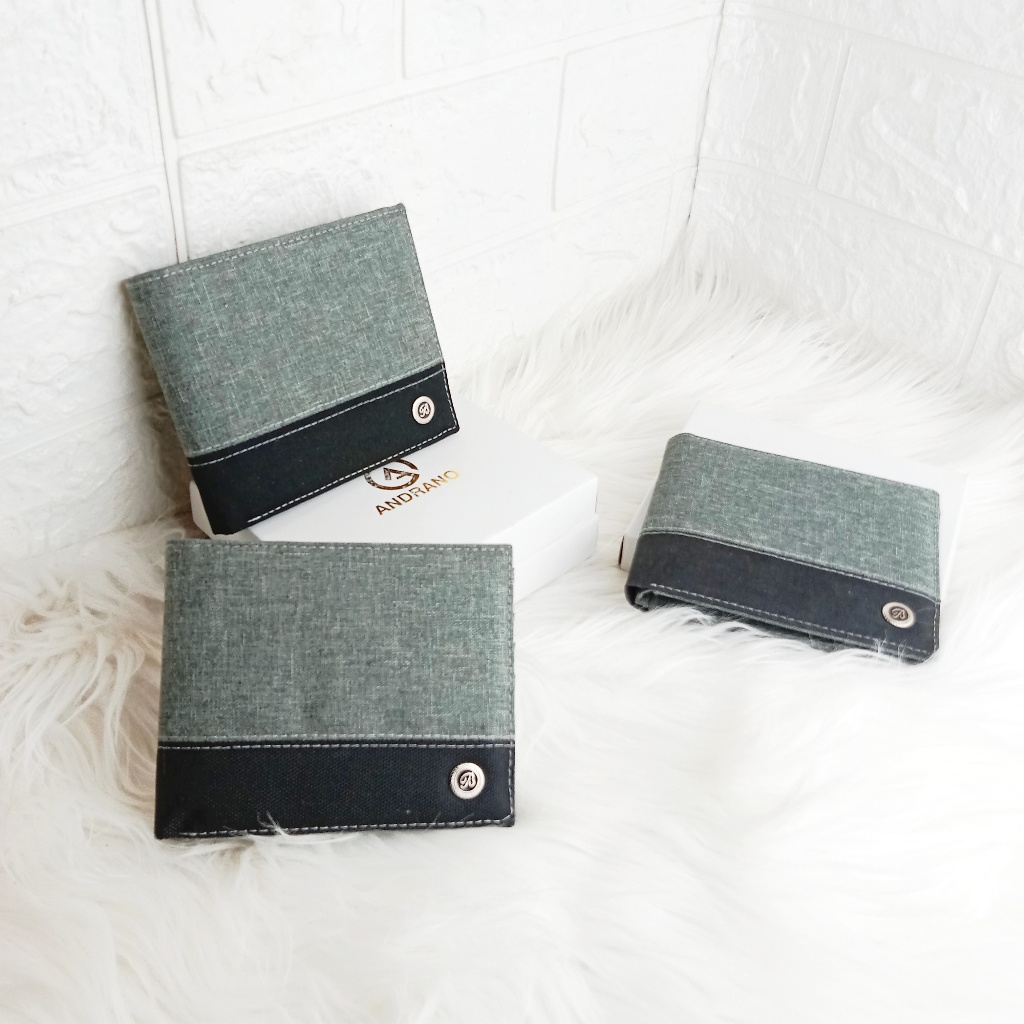 Dompet Anak Laki Laki Remaja Bahan Kanvas Model Terbaru Dompet Pria Canvas JFR Dompet Lipat Kanvas