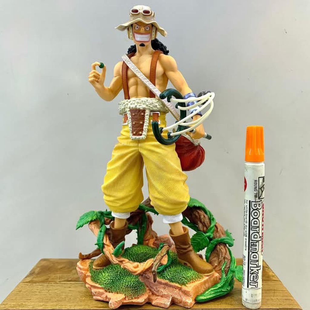 Mainan figure one piece Usopp god usopp after time skip gear ketapel ginga pachinko kabuto Tinggi se