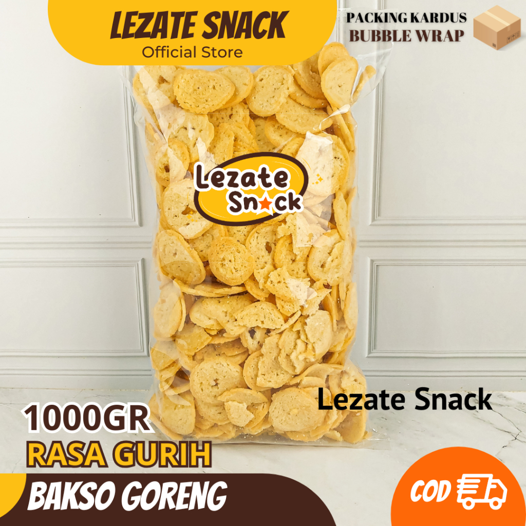 

Keripik Bakso Goreng Pipih 1KG Basreng Kiloan Murah Renyah Gurih / Basreng Koin Mekar Original Pedas Daun Jeruk Lezate Snack SEDAP SNACK