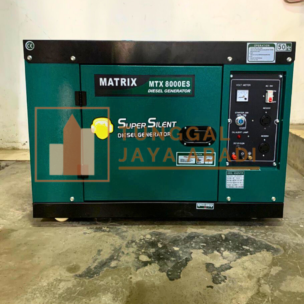 Genset Silent Diesel Solar SuperSilent Matrix MTX8000ES - 6500 Watt