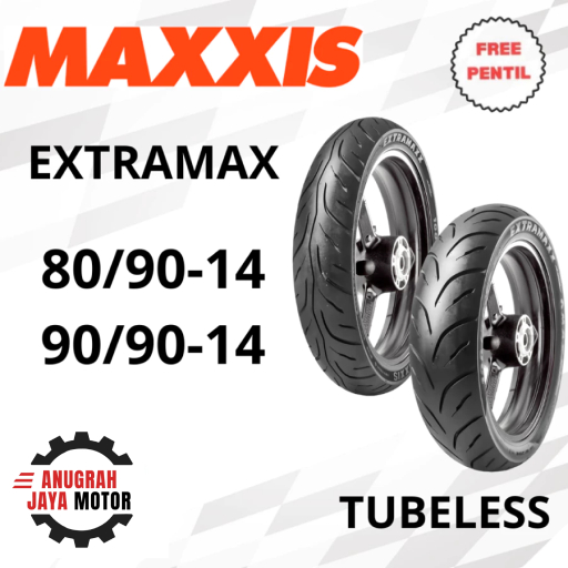 Ban Ring 14 Ban Maxxis Extramax 80/90-14 90/90-14 Ban Maxxis Ring 14 Ban Tubeless Ban Motor Ring 14
