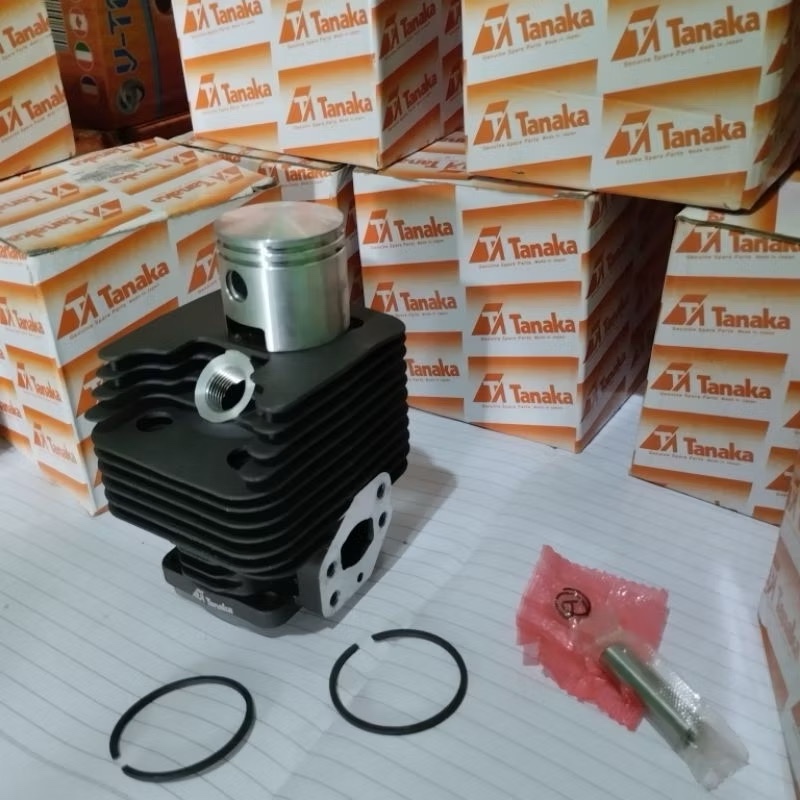 Tanaka BG 328 Cylinder Block Assy Blok Komplit Mesin Potong Rumput 318 338 Seher KOMPLIT