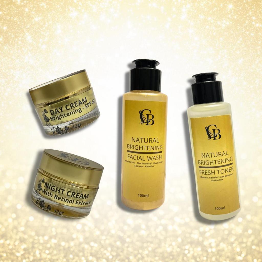 CB GLOW Skincare Brightening Series – 1 Paket Lengkap Perawatan Wajah