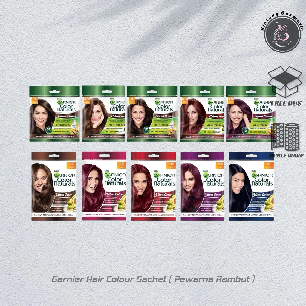 Garnier Color Natural Express , Garnier Semir Rambut Sachet