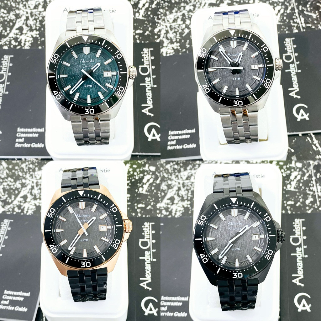 ALEXANDRE CHRISTIE AC 6678 AC6678 STAINLESS STEEL PRIA. ORIGINAL GARANSI RESMI 1TAHUN