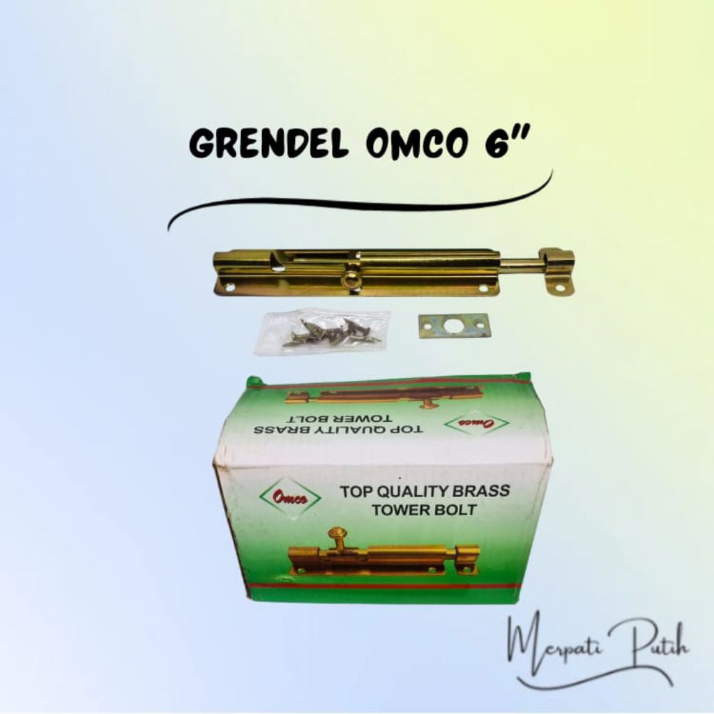 Grendel Pintu OCP Besi OMCO 6 inch