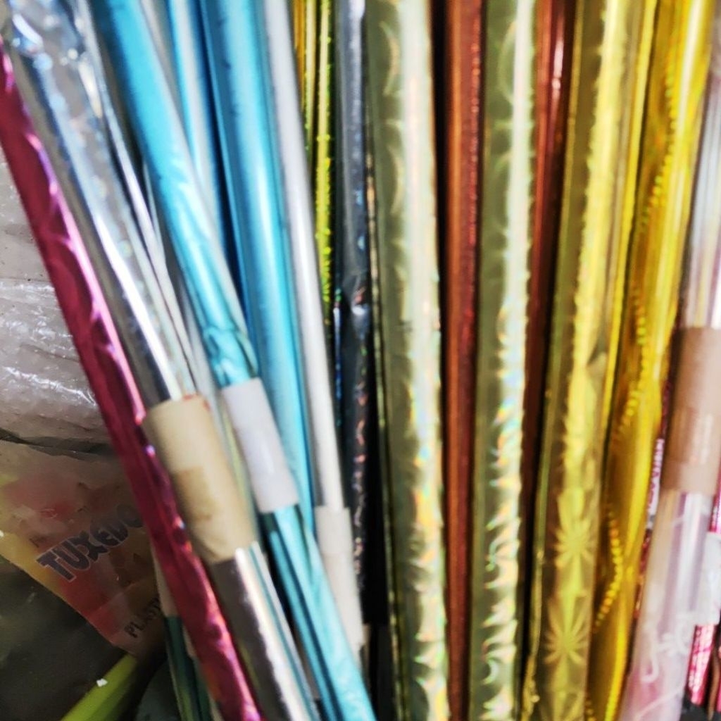 

plastik hologram warna metalik