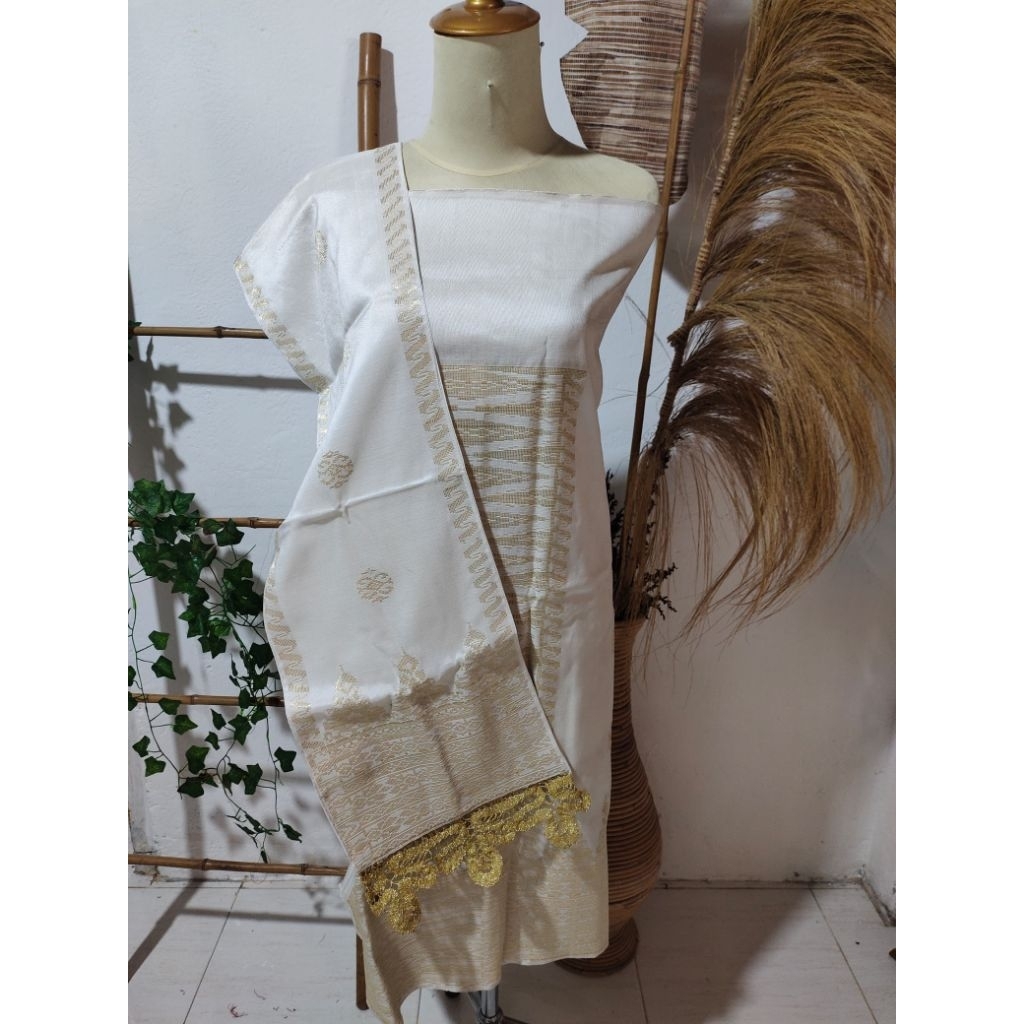 Songket silungkang warna bw gold rendo koto gadang, songket padang