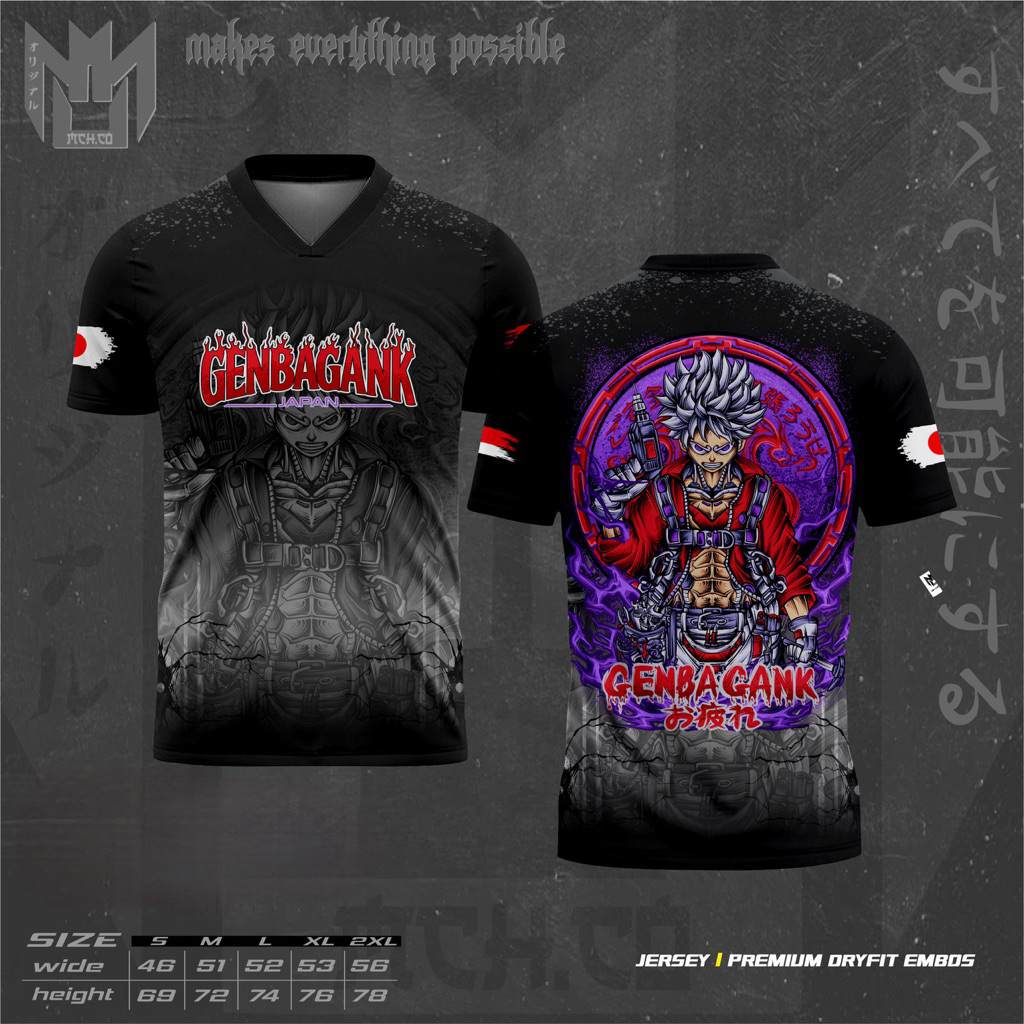 Jersey GENBA GANK RANTAU JAPAN