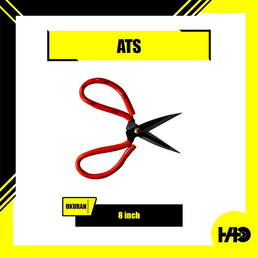

Gunting Kodok Serbaguna/Kain Besi Baja Super Tajam Gagang Karet Ergonomis Ukuran 8 -ATS-