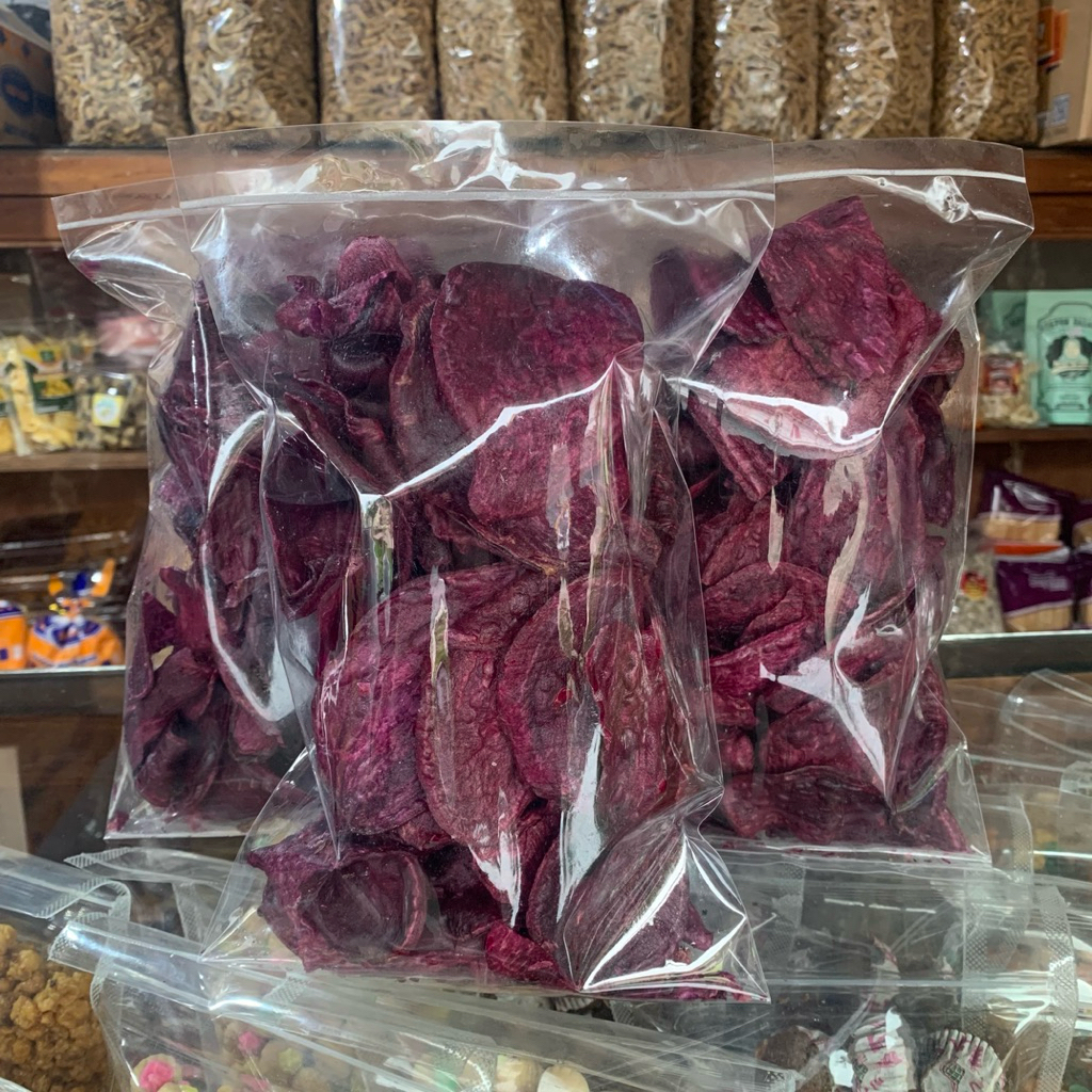 

KERIPIK UBI UNGU MANIS KRIUK 100 / 200 GRAM AUFARO SNACK