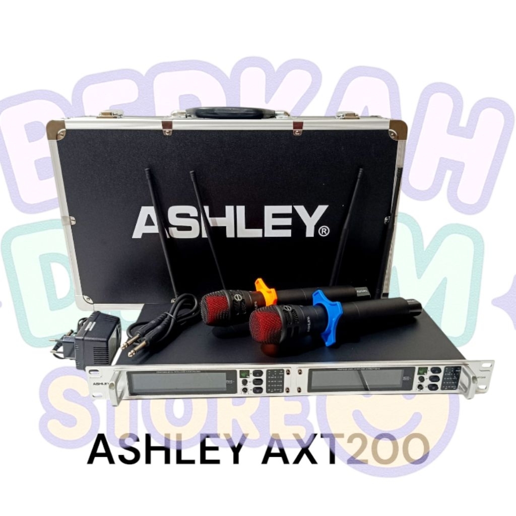 mic wireless Ashley AXT 200 original wireless microphone AShley AXT200