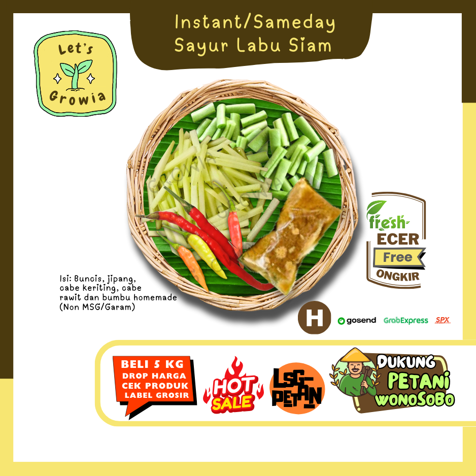 

Growia || Sayur Labu Siam -- Hasil Petani Langsung Ecer (H)
