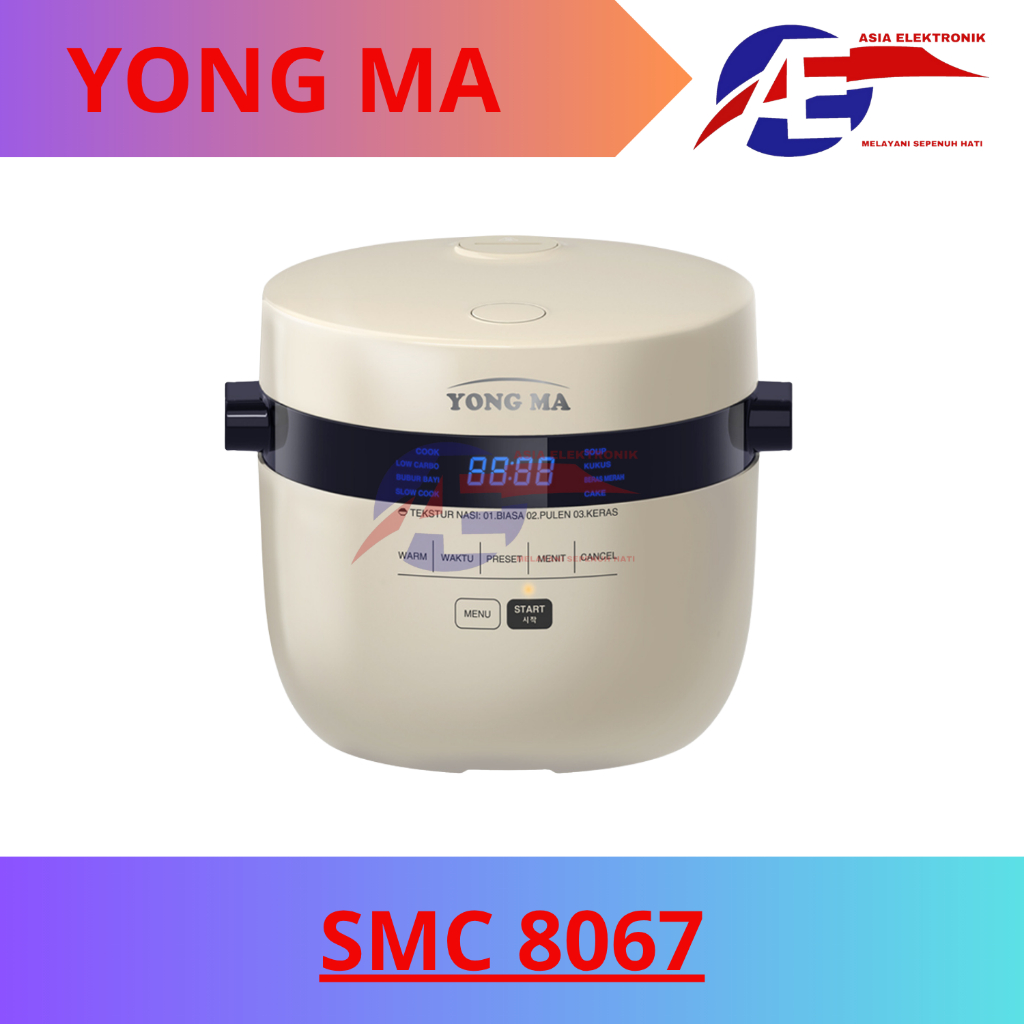 Rice Cooker Yongma SMC 8067 | Yong Ma Rice Cooker Low Carbo