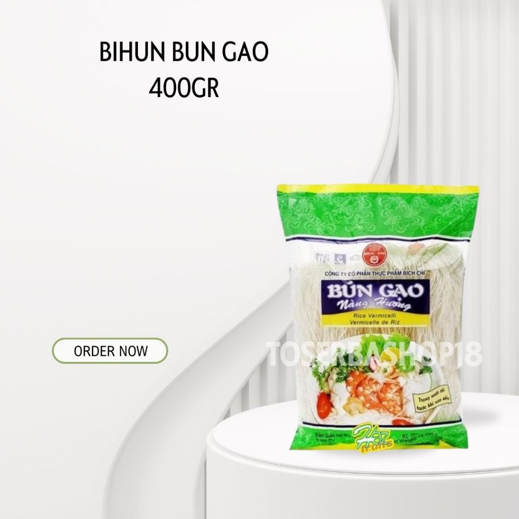 

Bun Gao Rice Vermicelli 400gr / Bich Chi Bihun Vietnam / Bihun Import
