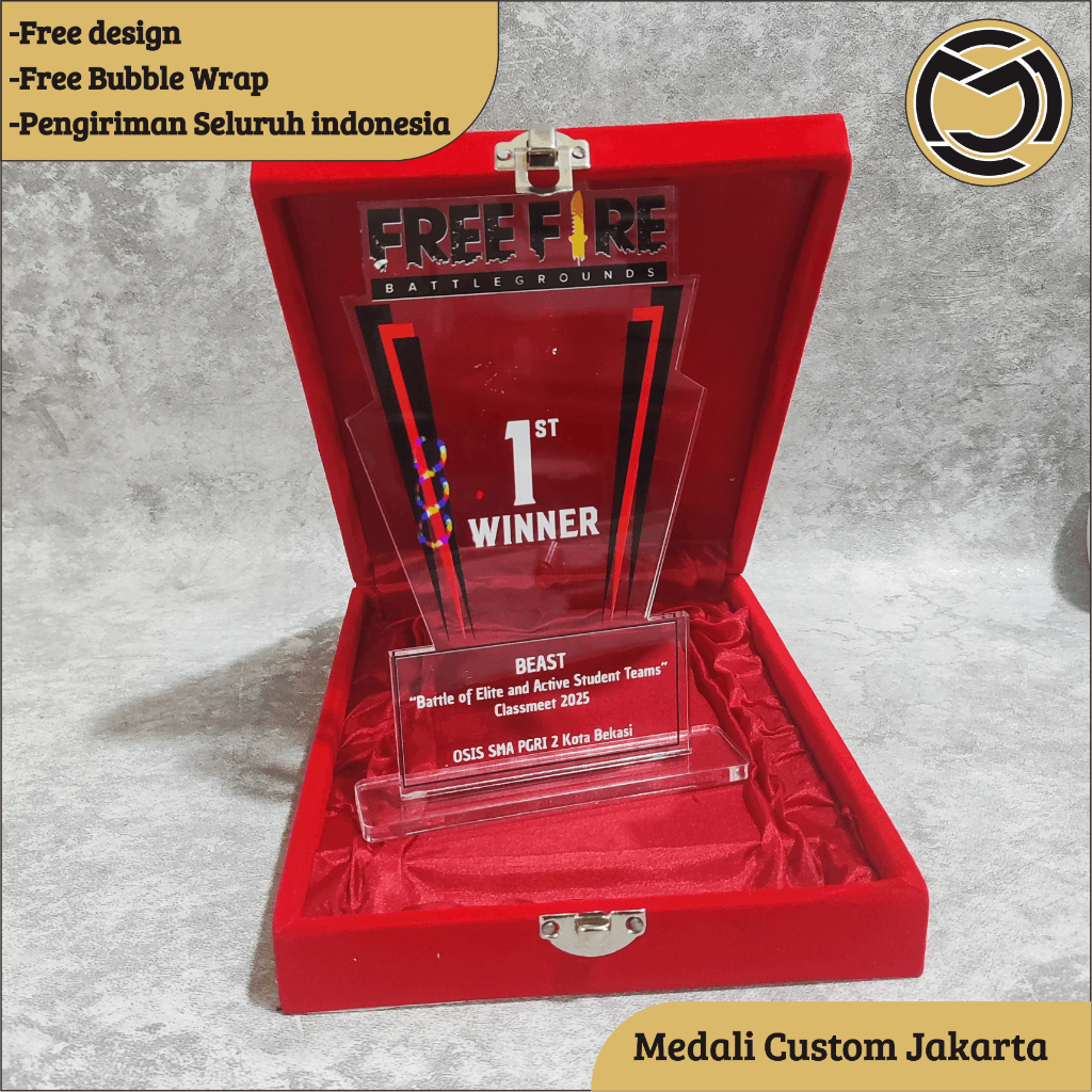 Plakat Akrilik, Plakat Esport, Plakat Freefire, Plakat Mobile Legend, Plakat Games, Plakat Fifa