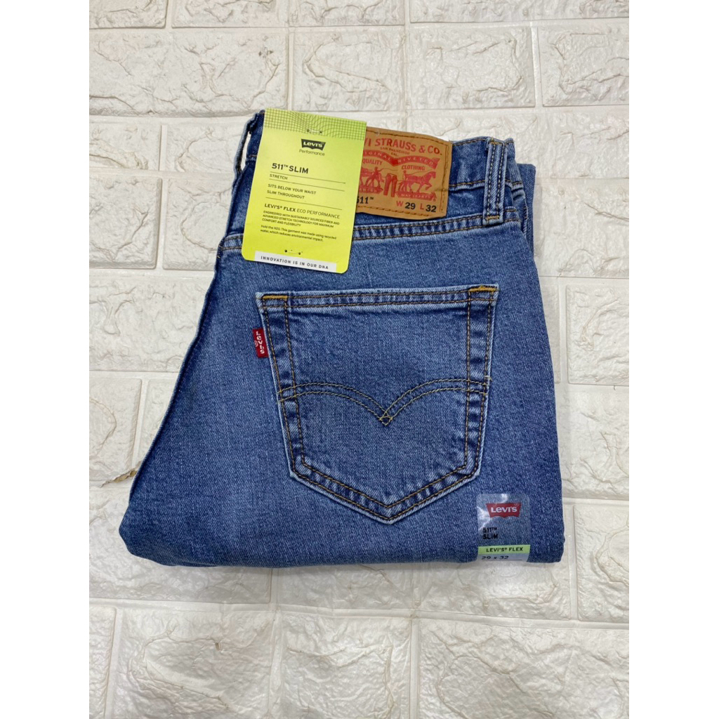 Celana Jeans Pria 511 Original Slim fit Light blue Stretch(511-5953)