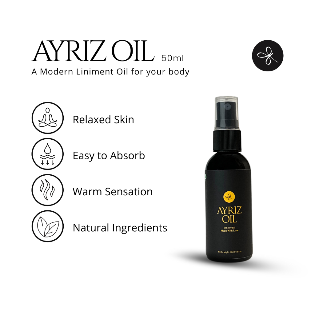 Ayriz Oil Travel Size 50 ML - Original 100% - Minyak Balur Nusantara