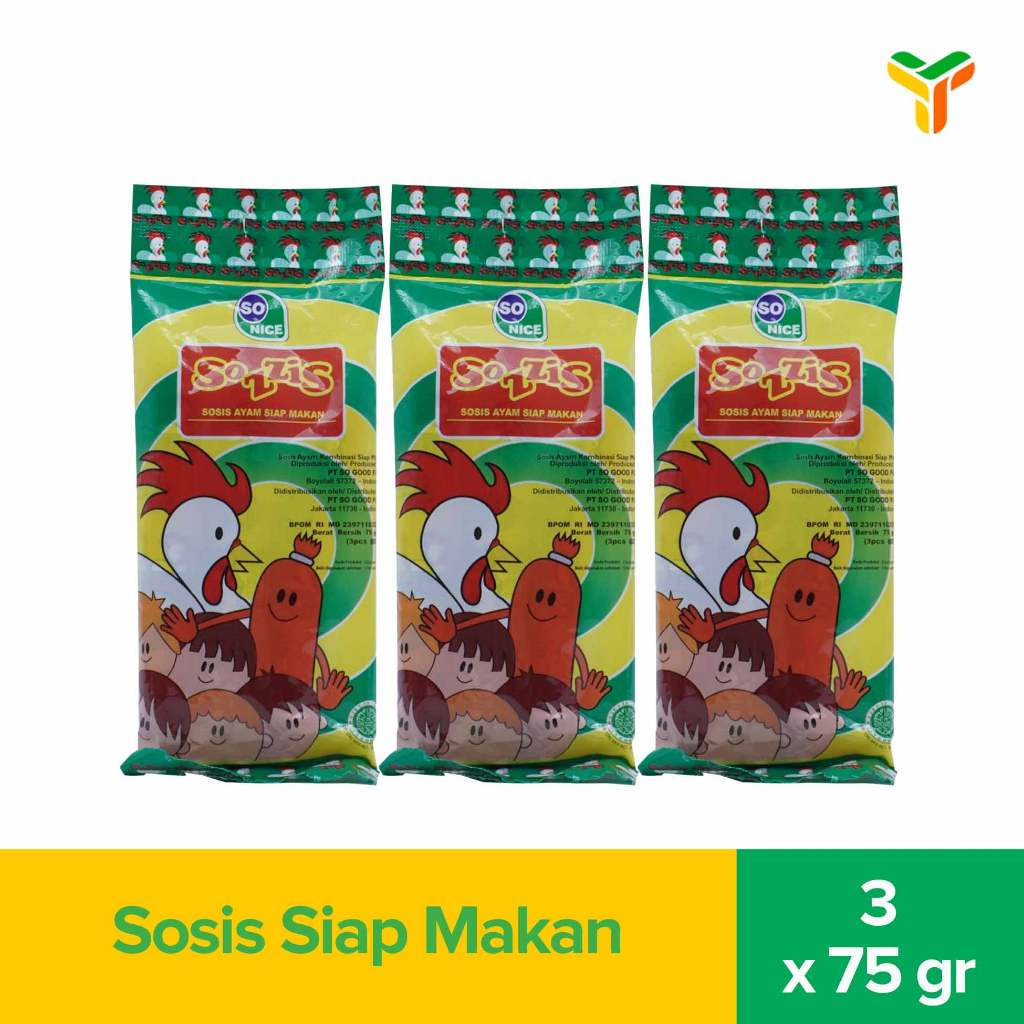 

3pcs Sozzis Ayam 3S 75 Gr