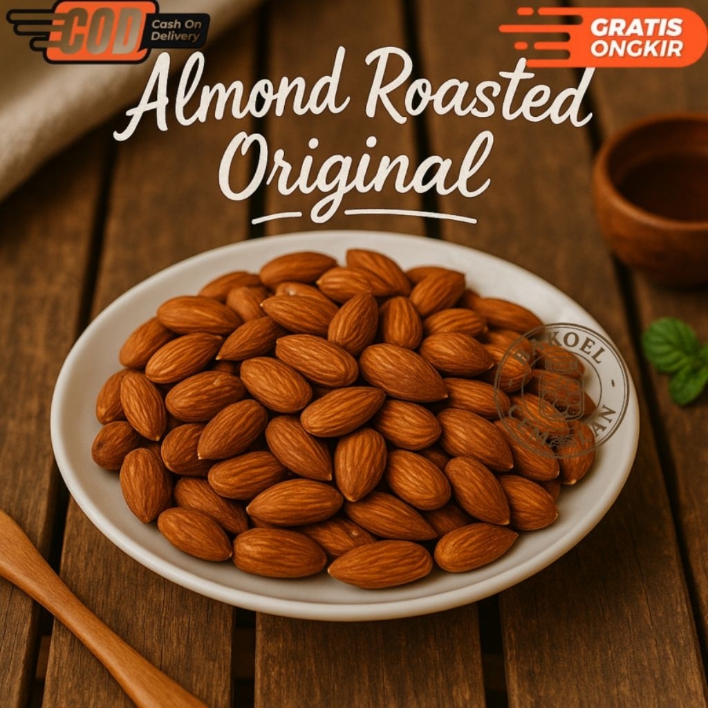 

Almond Roasted Kacang Almond Panggang Original 100gr 200gr 300gr