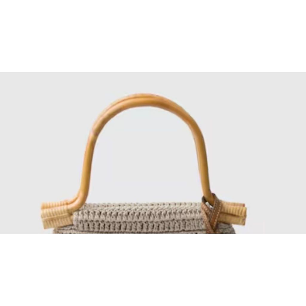 Handle rotan model U/pegangan tas rotan