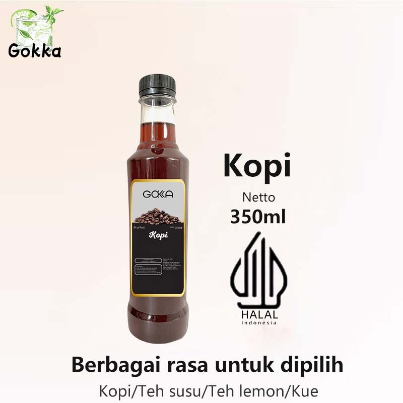 

Gokka Kopi Sirup 350ml - Delicious Kopi Flavor Syrup / Sirup Kopi