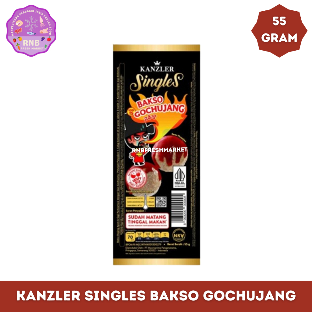 

Kanzler Singles Bakso Gochujang Netto 55 Gram