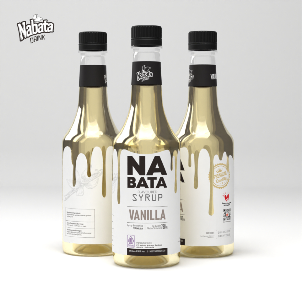

Vanilla Syrup For Coffee 760 Ml Nabata Drink - Sirup Vanila Hotel Restoran Cafe