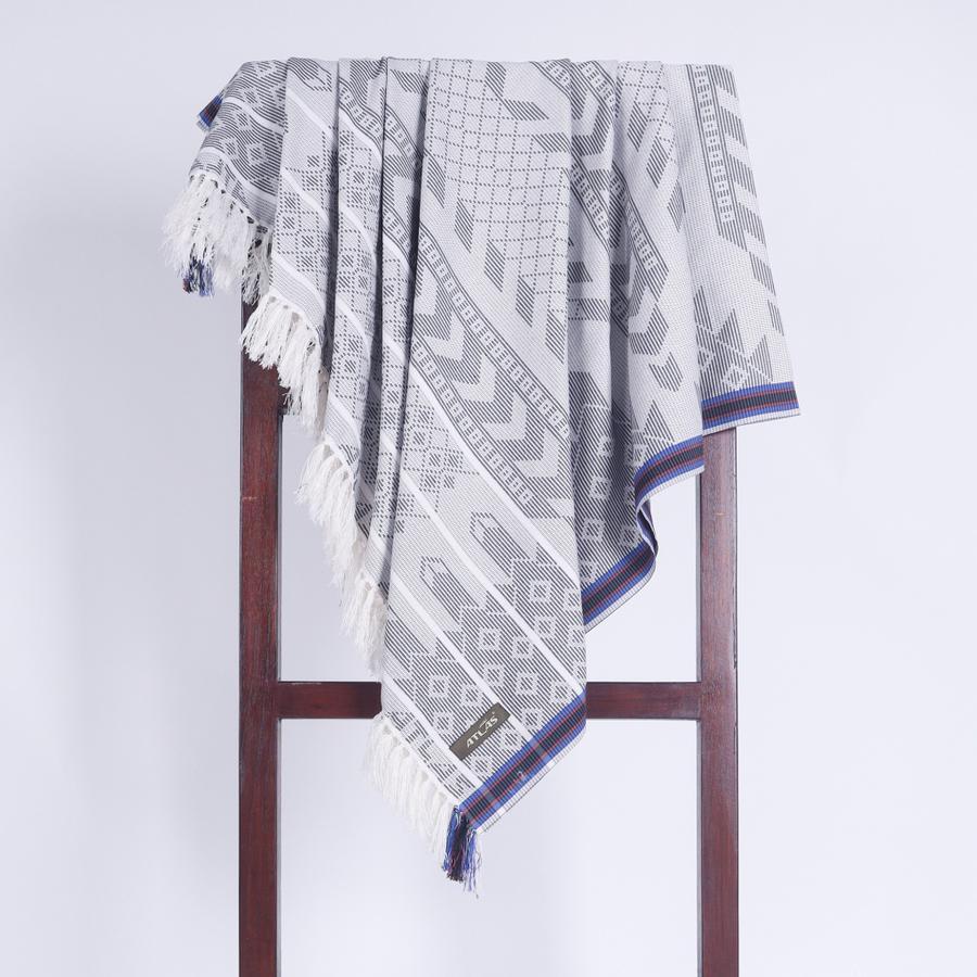 Surban Laki Laki Fashion Muslim Sorban Subaiyah  Atlas Motif Dobby Sgf White Putih Perlengkapan Shol