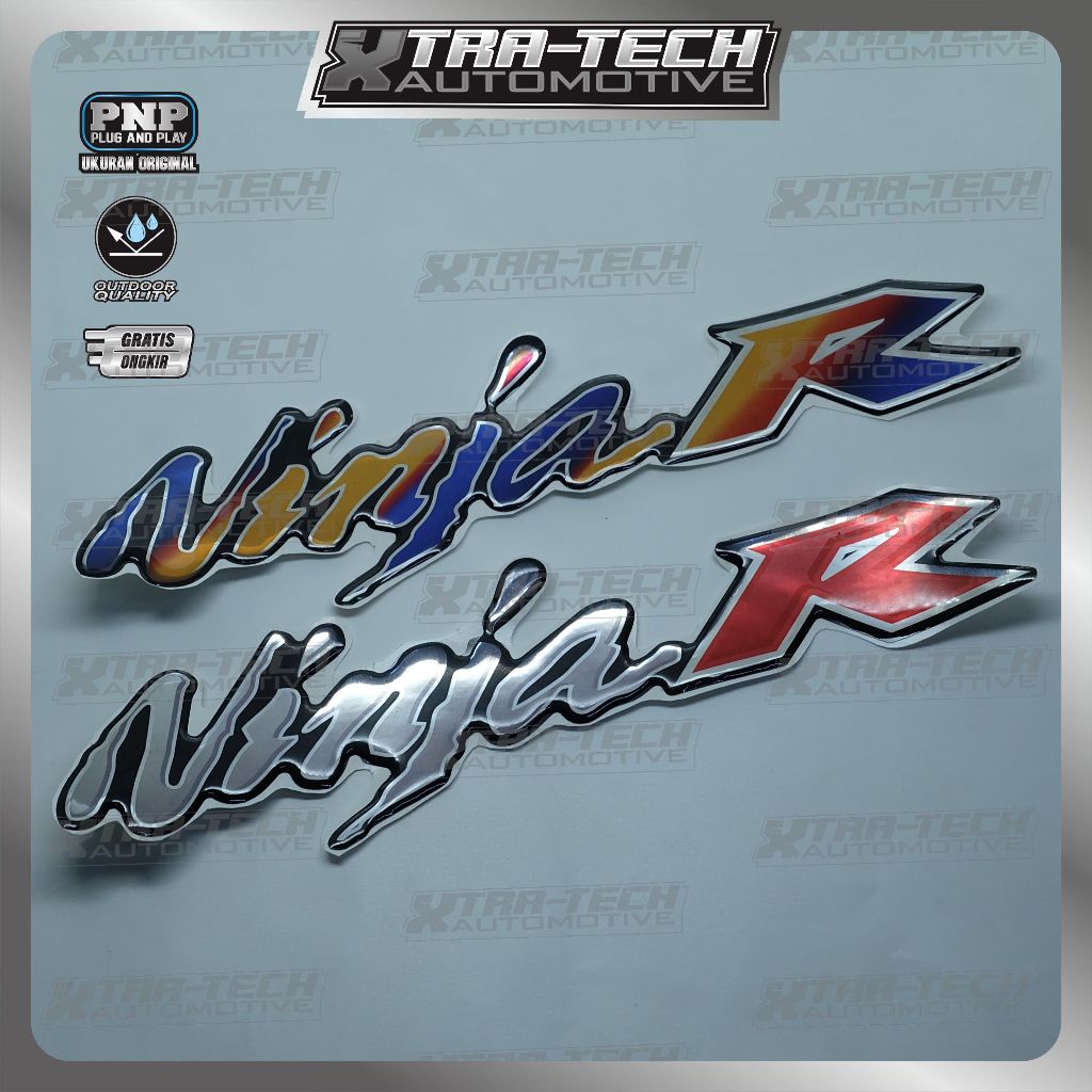 emblem timbul ninja r kawasaki / emblem logo ninja r