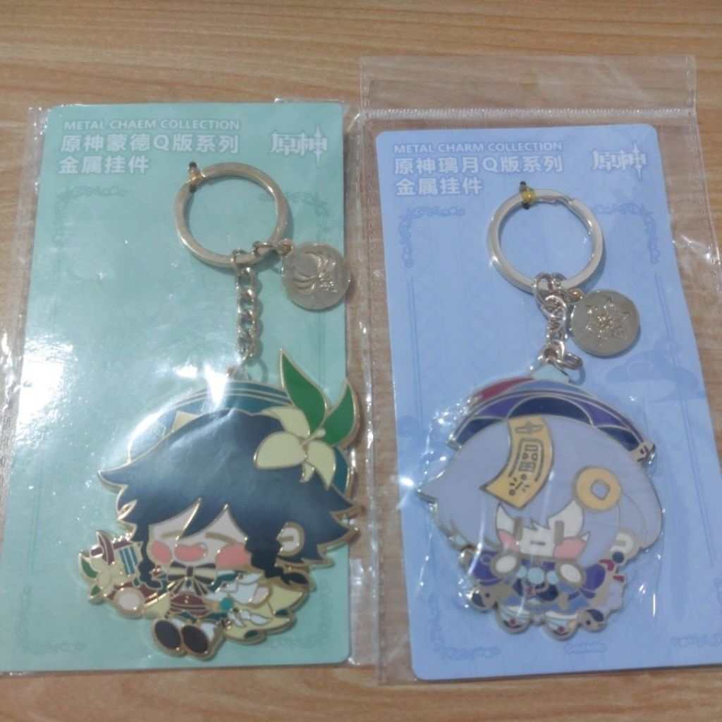 Metal Charm Collection Genshin Impact Venti Qiqi