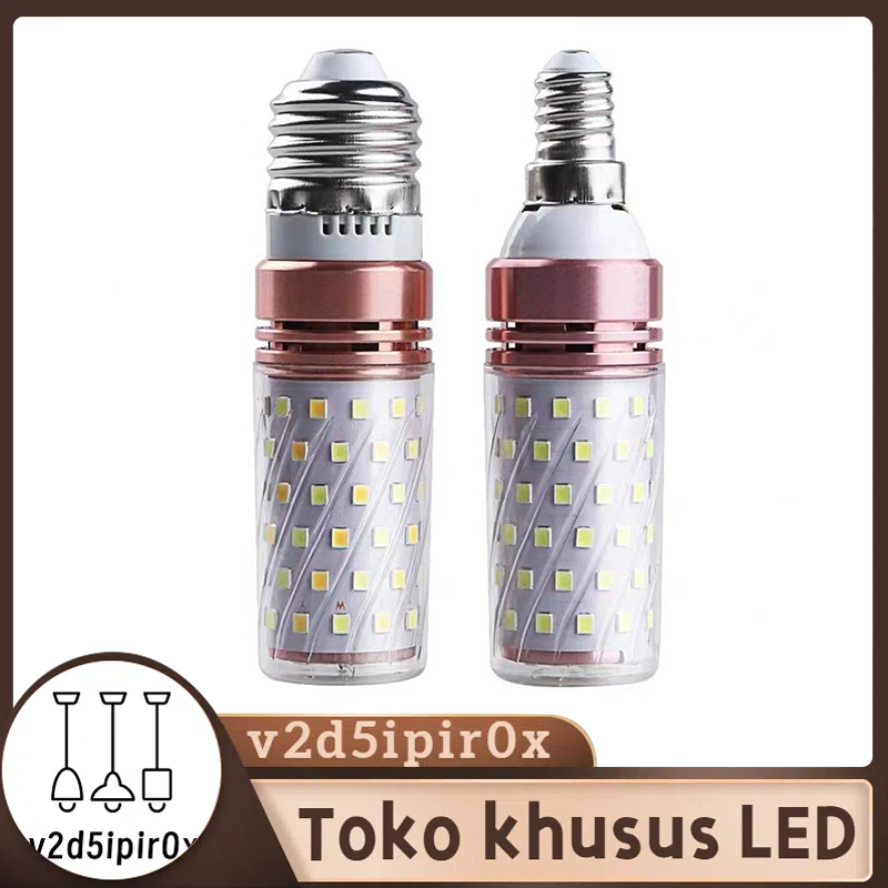 LAMPU JAGUNG 3 WARNA E14 E27  LAMPU CANDLE LED BOHLAM LAMPU HIAS