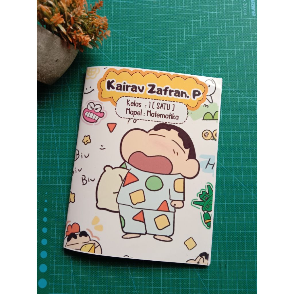 

buku tulis custom nama dan anime